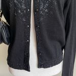 Kathie Lee Collection  Black Knit Cardigan Photo 2