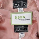 Alex Evenings Vintage Formal Blush Pink Satin Maxi Dress Blazer Set Medium 8P Photo 8