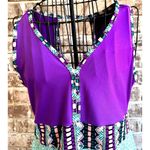 Marmot NWT Becca Dress Girls Large Clear Sky Frolic Bright Violet Sleeveless Photo 1