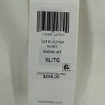 Eileen Fisher Ivory Flex Tencel Ponte Round Neck Zip Jacket Womens XL NWT Photo 4