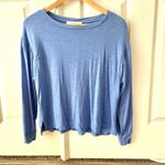 Loft  blue drop shoulder long sleeved top Photo 6