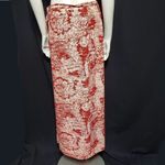 Rue 21  Red & Cream Patterned Wrap Maxi Skirt (M) Photo 3