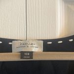 Tahari  Arther S Levine navy knit tank size 16 horizontal stripe‎ career layering Photo 2