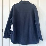 Athleta Overlook Microfleece Shirt Jacket in Navy Blue NWT Photo 4