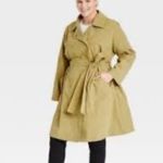 Ava & Viv  Women’s Olive Green Utility Trench Coat Size 2X NWT Photo 1
