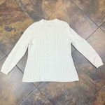 Karen Scott  Women’s White Cable-Knit Sweater Large Photo 3