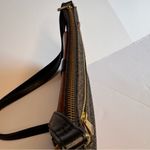 Fossil  Kinsley Crossbody Black Cloth Monogram With‎ Leather Accent Academia Bag Photo 15