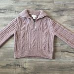 Jessica Simpson Fuzzy Winter Outfit Stretch Knitwear Ribbed Long Sleeve Cozy Casual Dressy Top Photo 0