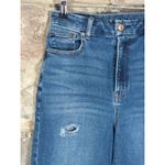 American Eagle ‎ Stretch Jeans Medium Wash Distressed Woman's Size 4 Long Photo 3