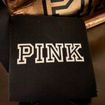 PINK - Victoria's Secret New Victoria’s Secret PINK Gold Zip Travel Case & Matching Drink Holder Logo Set Photo 2