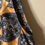 St. John ‎ Collection Silk Medallion Print Sleeveless Tank Top Blouse Rust Small Photo 6