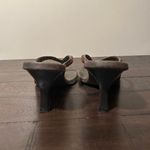 American Vintage vintage Women's Square toe Brown and tan flip flops with rhinestones 7 Photo 3