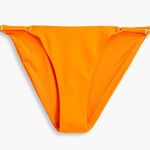 ONIA Hannah Low Rise Y2K Solid Persimmon Orange Bikini Bottom XS Photo 0