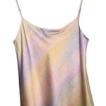 Vince Womens Camisole Rainbow Wash Pastel Satin Spaghetti Strap Top Size XXS Photo 0