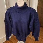 Ossi Skiwear NWT Vintage  Wool Purple Embroidered Turtleneck Sweater, size M Photo 0