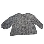 Loft  Crewneck Floral Print Balloon Sleeve Blouse Size X-Large Office Career Boho Photo 1
