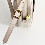 Salvatore Ferragamo Vintage Ivory Bone Leather Signature Crossbody Bag Photo 7