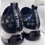 Karl Lagerfeld  MATTIA Embroidered Logo Eiffel Tower Etc Knit Shoes Wm's 8.5 Photo 4