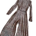 LTS Long Tall Sally Animal Print Long Sleeve Jumpsuit Stretch Comfy Size 6 Photo 9