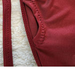 Aerie High Neck Bikini Crop Top Wine Burgundy Size Small Photo 8