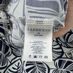 Lands' End  Leaf Print Top Size 3X 24W Navy Smooth Stretch Nautical Resort Coastal Photo 4