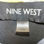 Nine West Yellow and Black Asymmetrical Sleeveless Tank Top Photo 5