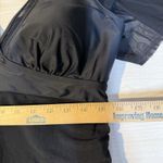 Womens FactMe One Piece Swimsuit XL Black Tummy Control Swim Dress Ruched Side Photo 11