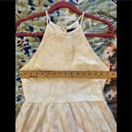 AQUA  BLOOMINGDALE’S M Lace High-Neck Sleeveless Mini Dress Photo 5