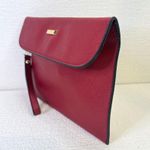 Elim & Paul Red Clutch Purse Bag - 7.75 x 6.5" - Wrist Strap, Gold Label Photo 5
