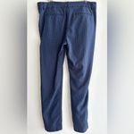 Mario Serrani  Italy Diamond Print Navy Blue Trousers, Business Casual Pants, 12 Photo 13