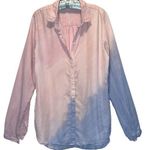 Anthropologie Cloth & Stone Tie-Dye Long Sleeve Button Front Blouse size Large Photo 0