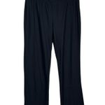 Bobbie & Brooks Bobbie Brooks Ladies Black Straight Leg Foldover Waist Yoga Pants Y2K McBling Photo 0