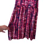 Tart  Tie Dye Red White Blue Mini Dress Size Medium Photo 7