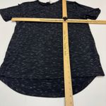 FRANK & OAK Tee Shirt Womens Medium Black Heathered Knit Ample Loose Fit Photo 7