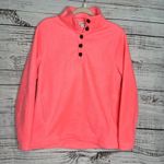 J.Crew  EUC Neon Capri Pink Sherpa Button-front Tunic Oversized Sm Photo 1