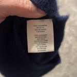 Philosophy  Cashmere Ribbed Navy Mock Neck Sleeveless‎ Sweater Small Photo 6