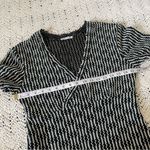 ZARA  W&B Collection Striped Crochet Faux Wrap Dress Green/White (Medium) beach Photo 3