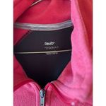 Reebok Pink Fleece Full-Zip Athletic Jacket Sporty Casual Workout Layer Photo 3
