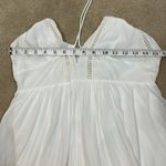 Skylar + Madison Skylar Madison White Lined Spaghetti Strap Adjustable Mini Dress Women Medium Photo 8