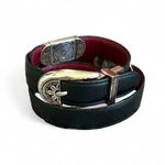 Brighton Reversible Red Black Leather Belt Photo 0
