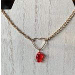 Hello Kitty gold heart red  choker Photo 1