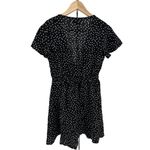 Princess Polly  Bobbie Mini Dress Black Polka Dots size 4 V Neck Short Sleeve Photo 9