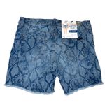 Seven7  Python Indigo Denim Shorts‎ Size 4 Fray Hem Weekend Shorts Photo 2