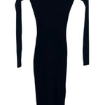 Wilfred  high neck ribbed long sleeve goth sweater dress with slit Medium #716 Photo 0