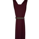 Alannah Hill Vintage Wine Purple Spaghetti Strap Midi Sheath Dress with Sash Photo 2