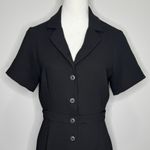 Vetta Capsule The Notch Collar Two Piece Dress Size 6 Black Button‎ Front Basics Photo 4