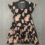 Free People Women Size XSmall Floral Boho Girly Tilly Printed Tunic Dress New Photo 5