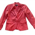 Talbots Blazer Jacket Pink Watermelon Salmon Pink Orange Size 2 Workwear Photo 7