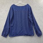 Ann Taylor  Long Sleeve Blouse Top Geometric Career Office Preppy Women's‎ XL Photo 2