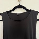 NEW Ambiance Drawstring Side Cut Out Midi Dress in Black Medium Photo 4